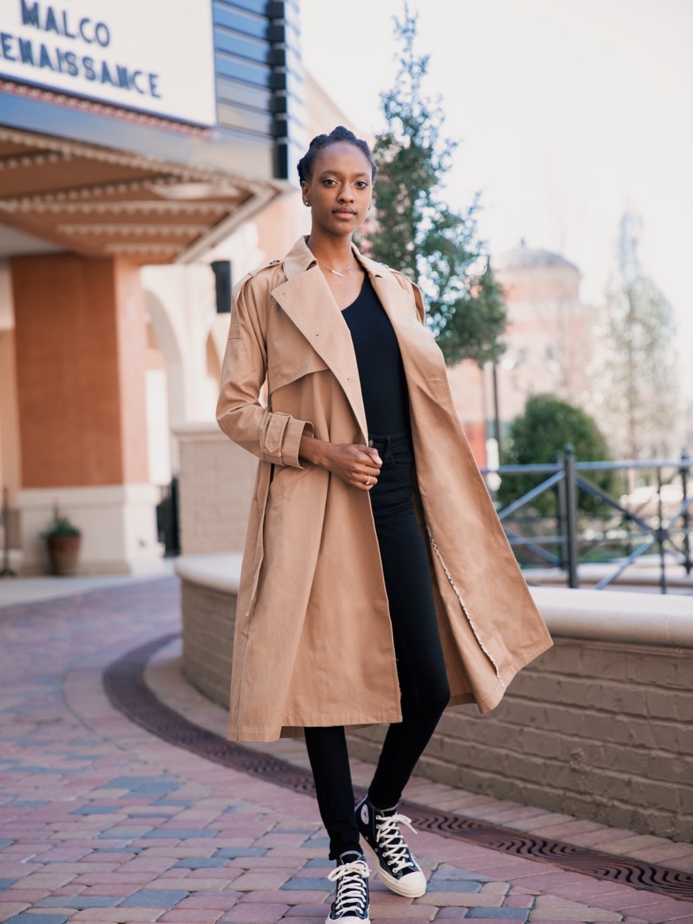 Women’s Tan Trench Coat - Classic Long Coat